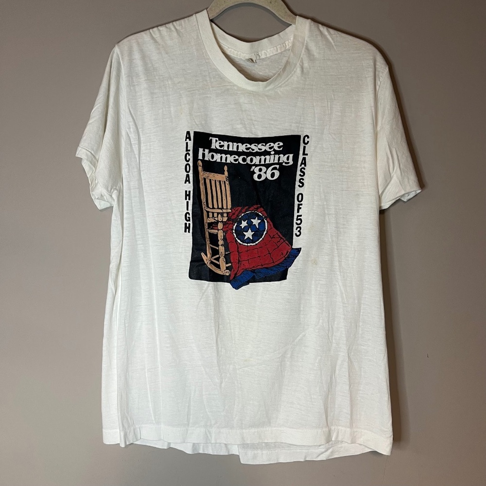 Vintage 1980s Tennessee Homecoming Single Stitch T-Shirt